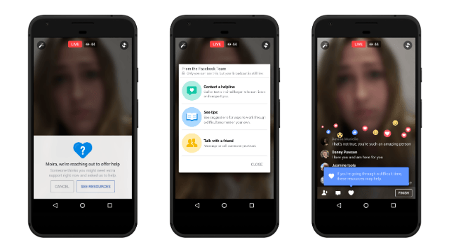 Facebook improves suicide prevention tools