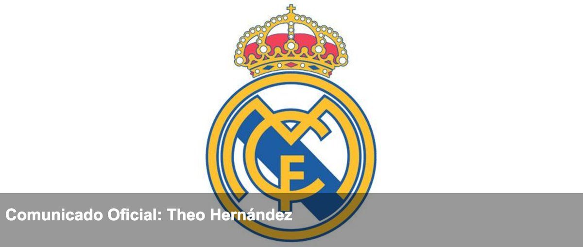 Theo Hernandez resmi pindah ke Real Madrid dari Atletico. Foto dari Twitter/@realmadrid 