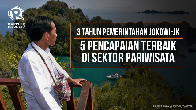 Tiga tahun Jokowi-JK: 5 pencapaian di sektor pariwisata