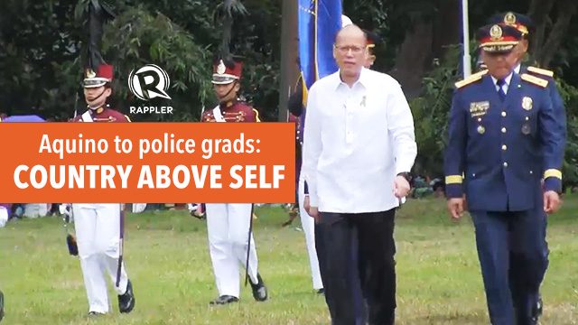 Aquino to police grads: Country above self