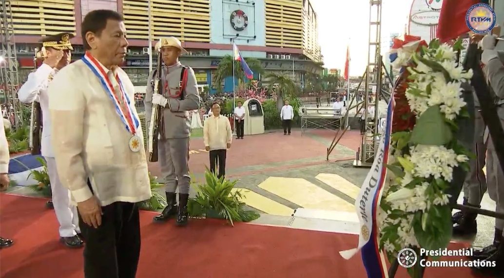 For the first time, Duterte attends Bonifacio Day rites