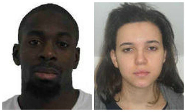 SUSPECTS. A composite image of two handout pictures released by French Police show suspects in connection with the shooting attack on 08 January 2015 in Montrouge, France. Handout photo from French Police/EPA