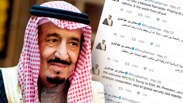 Saudi king earns more retweets than Trump, study says