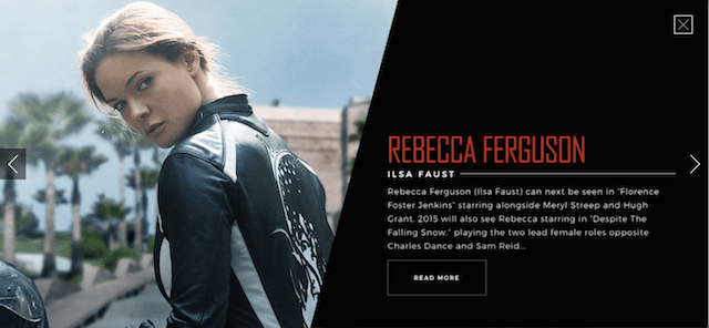 Rebecca Ferguson, sosok mata-mata jagoan yang elegan