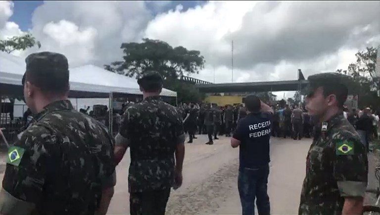 Brazil sends troops to Venezuela border