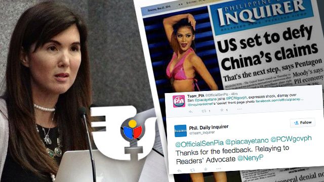 Pia Cayetano, women’s agency slam Inquirer for ‘sexist’ front page