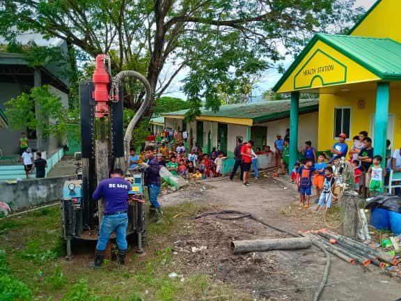 Water facilities being constructed at Batangas evacuation camps for Taal victims