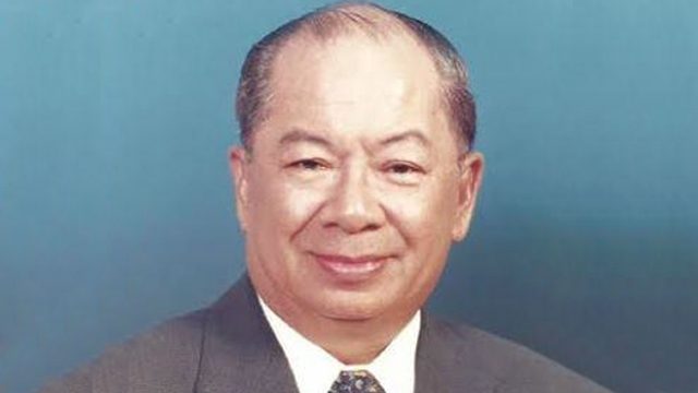 Ex-BSP governor Gabriel Singson dies