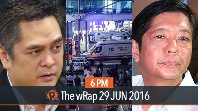Istanbul attack, Marcos’ protest, Martin Andanar | 6PM wRap