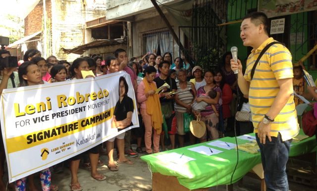 Signature campaign launched urging Leni Robredo to run for VP