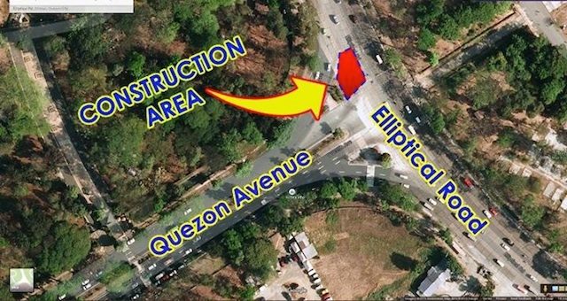 Parts of Elliptical Road closed for 3 weeks, heavy traffic in QC expected