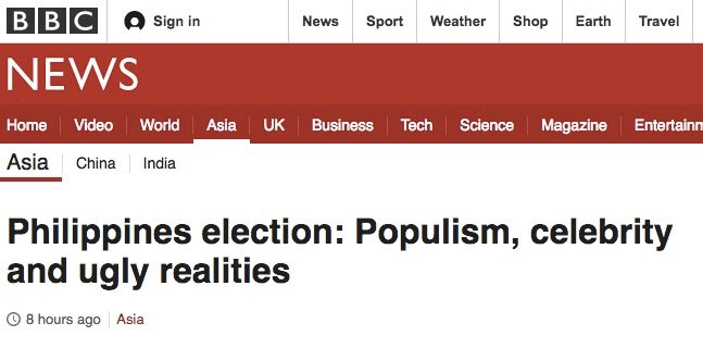 CHANGE. Foreign media says voters are scrambling for change. Screenshot from BBC 
