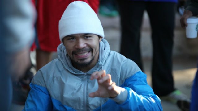 IN PHOTOS: Pacquiao’s last day of running in LA