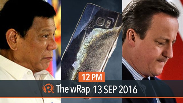 Duterte and the US, David Cameron, Samsung Note7 | 12PM wRap