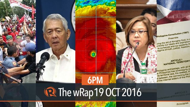 Super Typhoon Lawin, Con-Ass, U.S. Embassy protest | 6PM wRap
