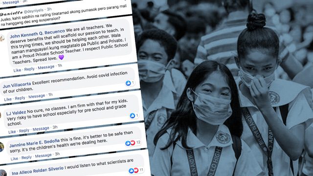 Safety first or brain rot? Netizens weigh in on proposed December resumption of classes