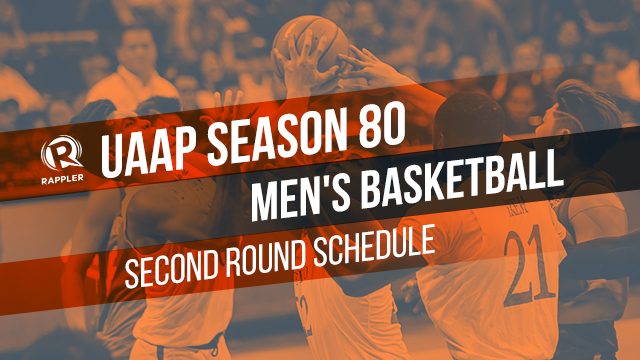 SCHEDULE: UAAP Season 80 men’s basketball second round