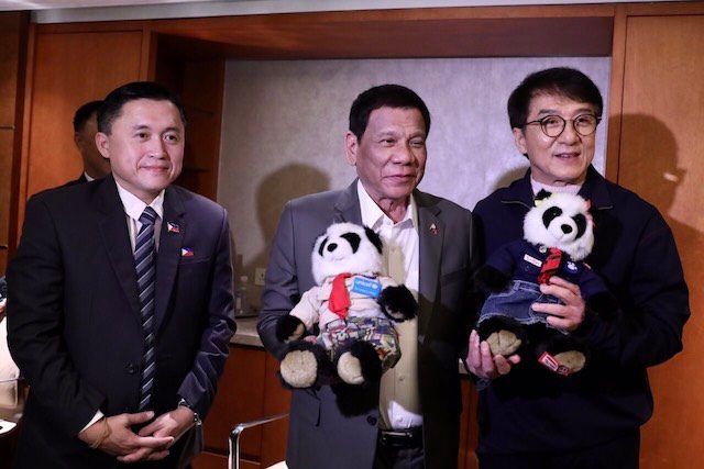 LOOK: Duterte meets Jackie Chan in China