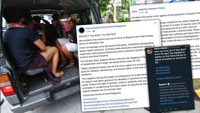 Netizens call to free detained Pride protesters: ‘Pride is protest’