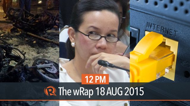 Bangkok blast, Poe-Roxas talks, PH internet | 12PM wRap
