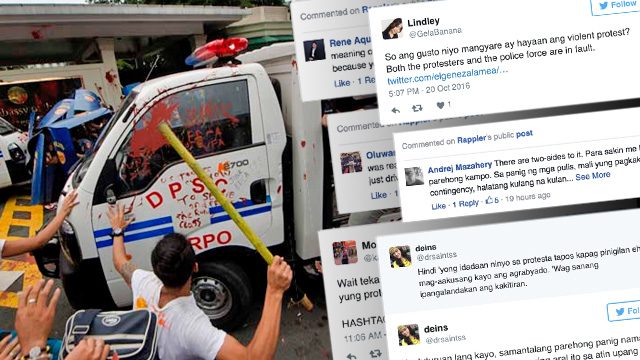 Blame game: Netizens clash over violent US embassy dispersal