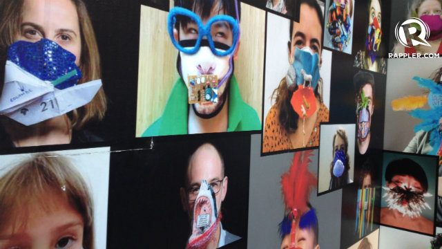 MASK. Air pollution is a problem experienced by many cities worldwide. This exhibit allows the audience to make their own mask designs  from various materials.  