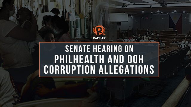 WATCH: Senate hearing on Philhealth, DOH corruption allegations