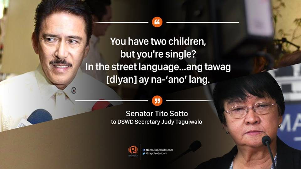 Sotto sorry about single mother remark: ‘It was a joke…almost everybody laughed’