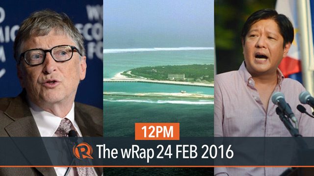 Marcos on EDSA, China’s fighter jets, Bill Gates on encryption | 12PM wRap