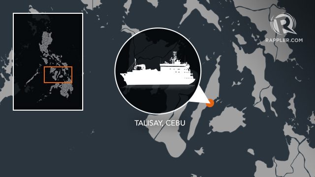 Foreign cargo vessel runs aground in Cebu