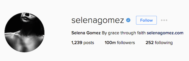 Foto dari akun instagram Selena Gomez. 