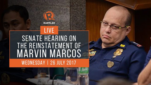 LIVE: Senate hearing on the reinstatement of Marvin Marcos