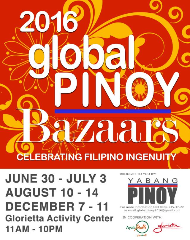 Global Pinoy Bazaar 2016 celebrates a new decade of Filipino products