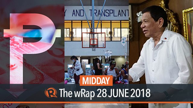 Duterte & Pope day, Philippine peso, leptospirosis | Midday wRap