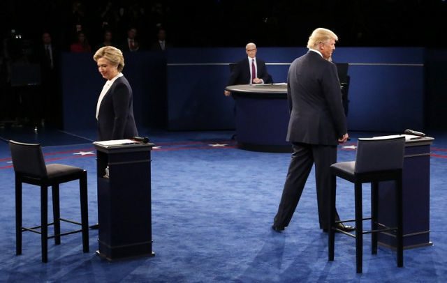 Clinton accuses Trump of ‘stalking’ her during debate