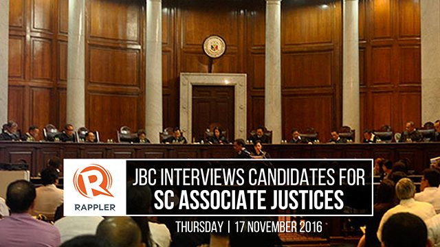 HIGHLIGHTS: JBC interviews candidates for SC associate justices