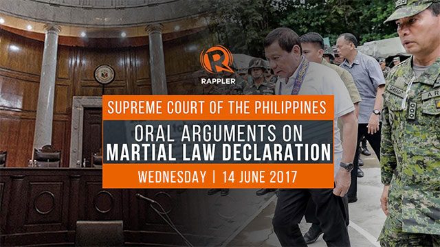 LIVE AUDIO: SC oral arguments on Mindanao martial law, day 2