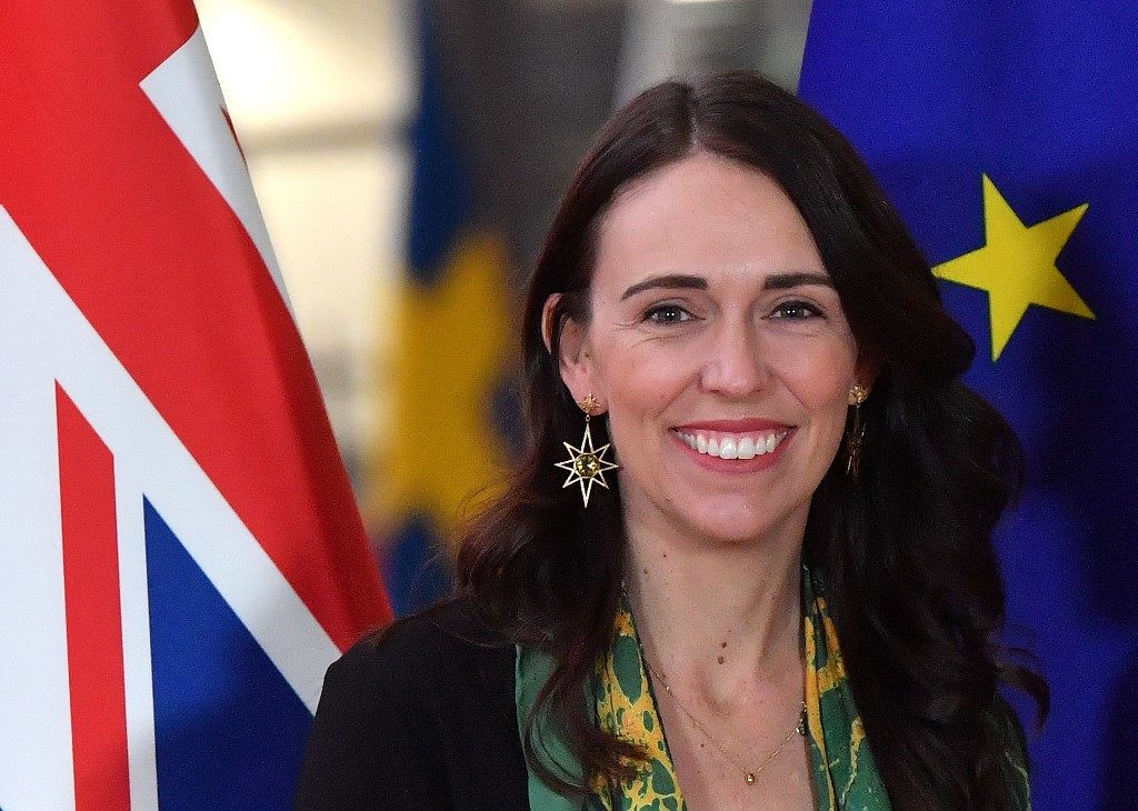 New Zealand’s prime minister helps out a fellow mother
