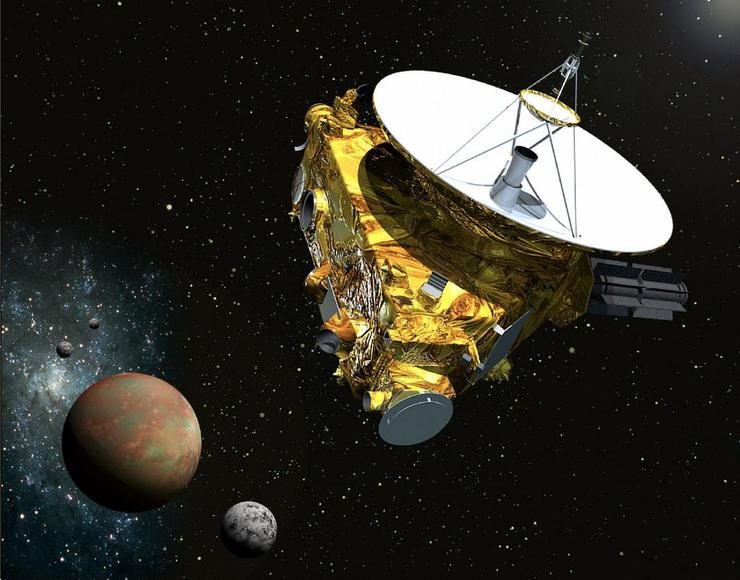 CLOSE UP. Artist's impression of the New Horizons probe. Image courtesy NASA