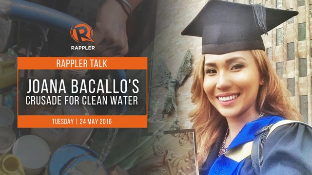 Rappler Talk: Joana Bacallo’s crusade for clean water