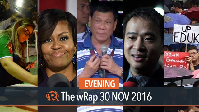 Duterte on Maute, Protesters hit Duterte, Obama on Michelle | Evening wRap