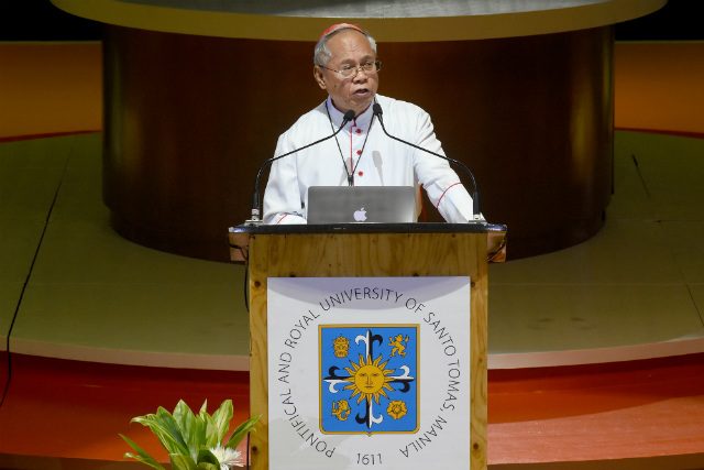 NOT SILENT. Cotabato Archbishop Orlando Cardinal Quevedo denies that the Catholic Church has been silent on recent killings in the Philippines. Photo by Angie de Silva/Rappler  