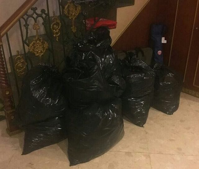 Foto barang-barang Marwa yang dikemas Atalarik di rumah mereka. Foto dari akun Instagram Tsaniamarwa54. 