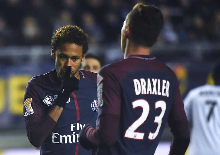 Neymar strikes as PSG reach League Cup semis