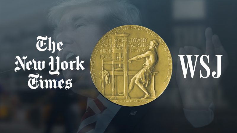 New York Times, Wall Street Journal win Pulitzers for Trump probes