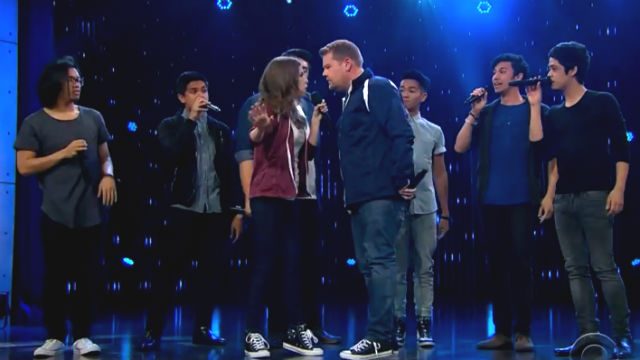 WATCH: Anna Kendrick, The Filharmonic, James Corden in epic sing-off