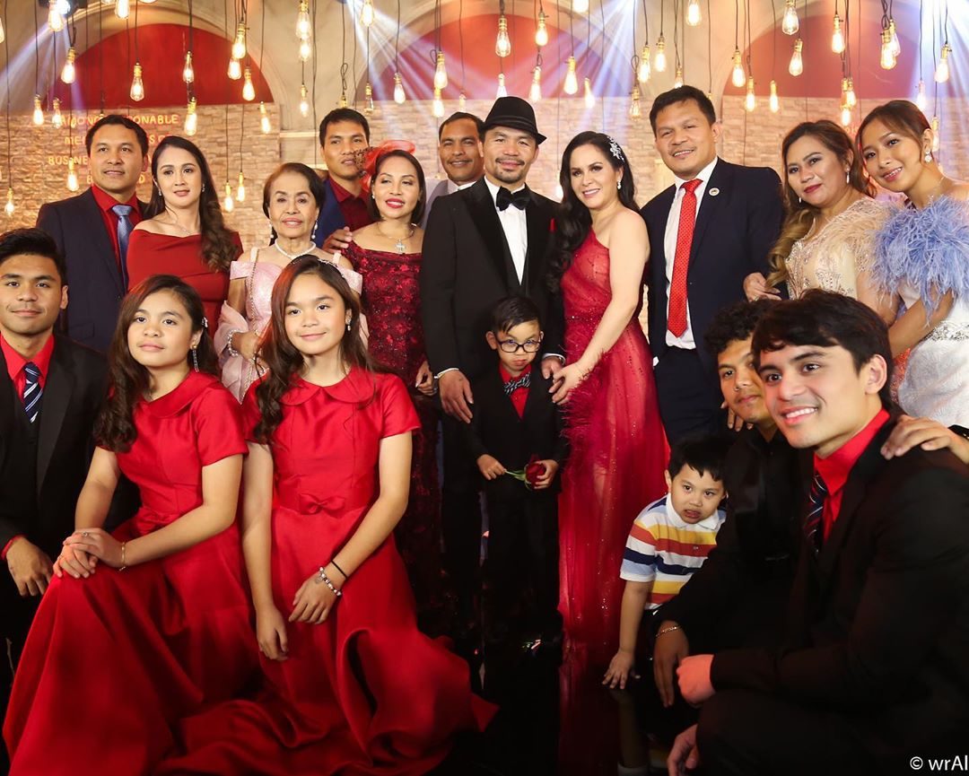 FAMILY AFFAIR. Manny Pacquiao turns 41 years old surrounded by his family. Photo from Instagram 