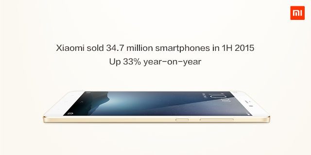 Xiaomi sells 34.7M smartphones in first half of 2015