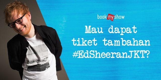 Penjualan tiket tambahan konser Ed Sheeran di Jakarta sudah dibuka!