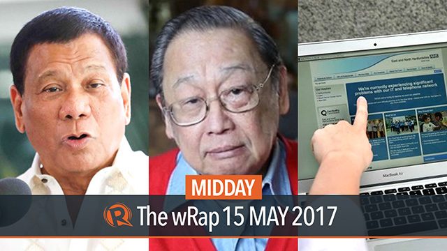 Duterte, Sison, cyberattack | Midday wRap